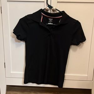 Black girls uniform polo- like new